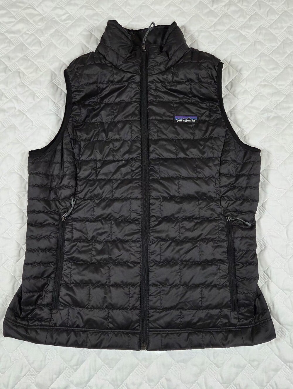 Patagonia Women's Nano Puff Vest Black Insulated Puffer Full Zip INFRA Size M